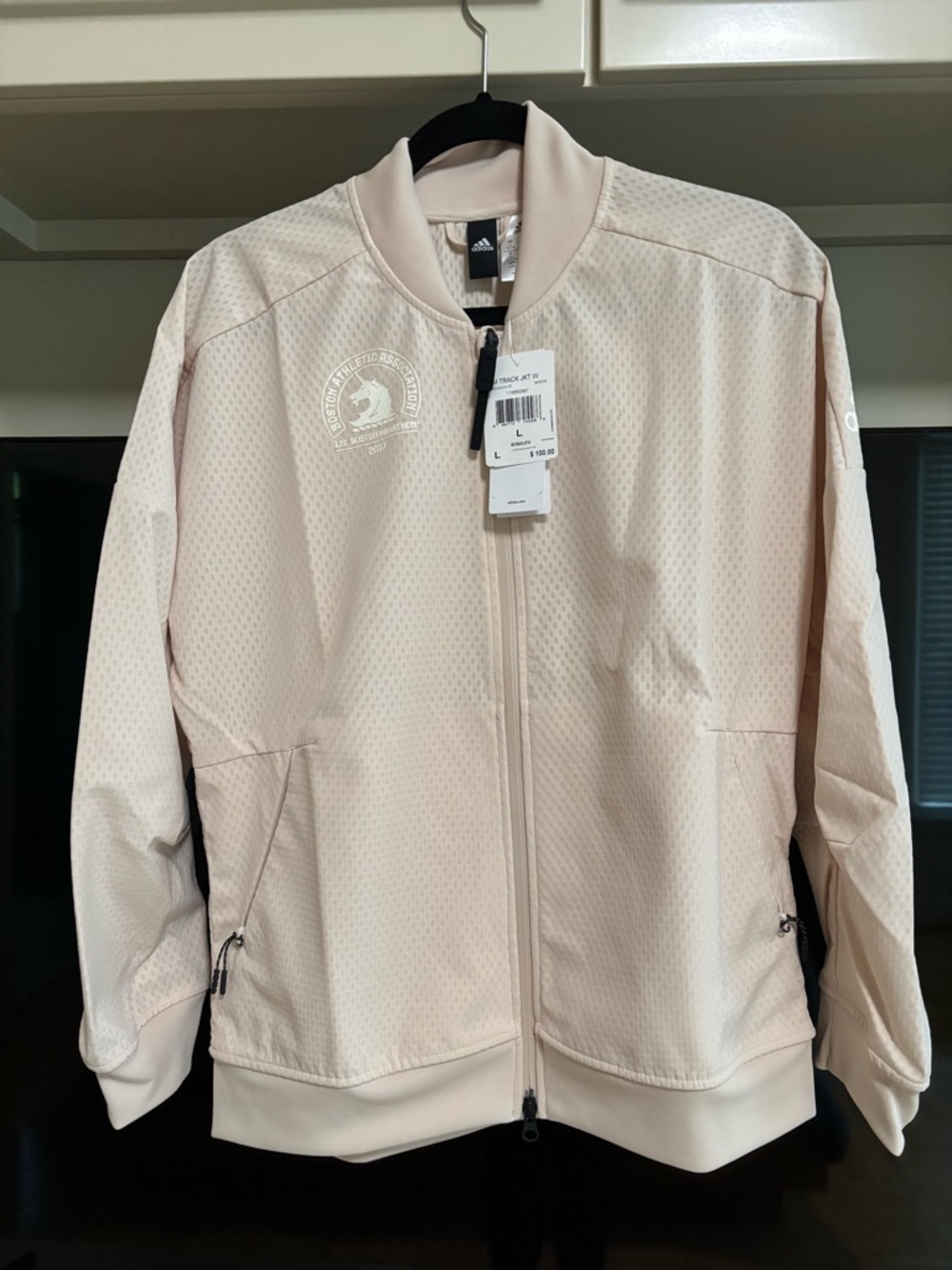 adidas Boston Marathon Track Jacket, Women’s Large